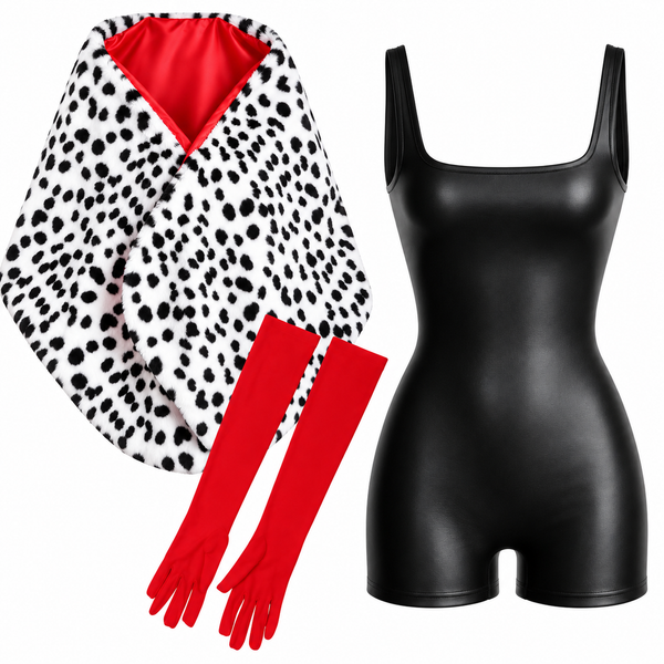 Women’s Dalmatian Villain Costume Set