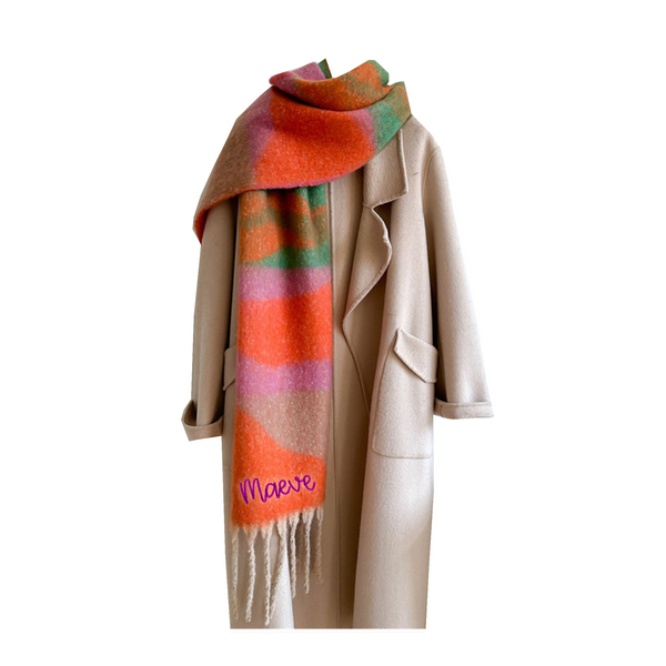 Super Oversized Soft Chunky Tassled Oblong Scarf