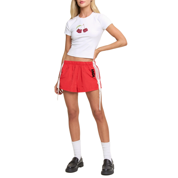 Personalized Windbreaker Side Stripe Bow Shorts