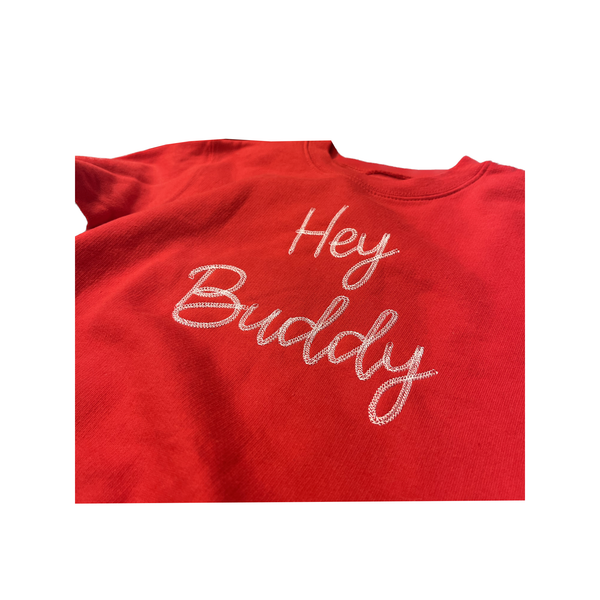 Hey Buddy Sweatshirt Elf Beanie Set