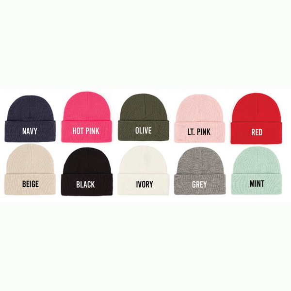 Custom Kids Embroidered Knit Beanie