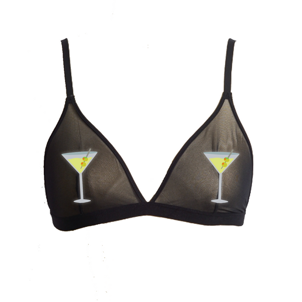 Martini Patch Mesh Bralette