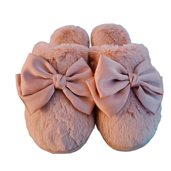 Large Bow Slippers