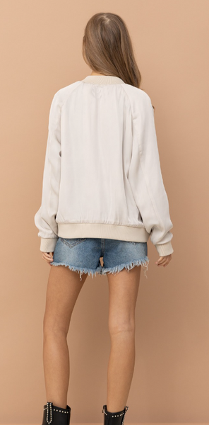 Reversible Satin Paisley Bomber Jacket