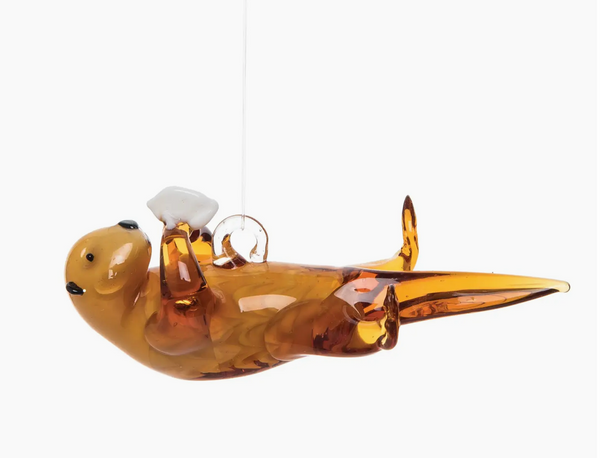 Sea Otter Glass Ornament