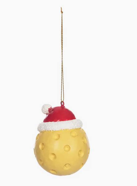 Pickleball Santa Ornament