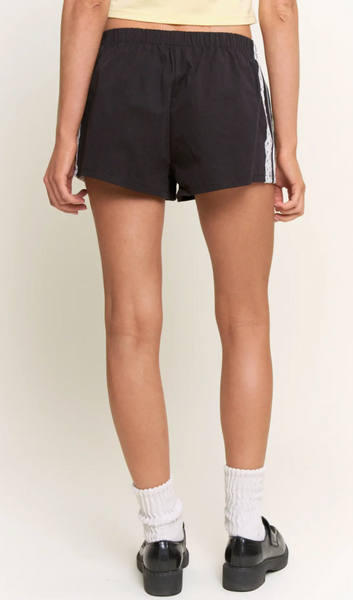 Personalized Windbreaker Side Stripe Lace Shorts