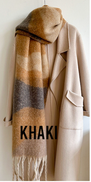 Super Oversized Soft Chunky Tassled Oblong Scarf