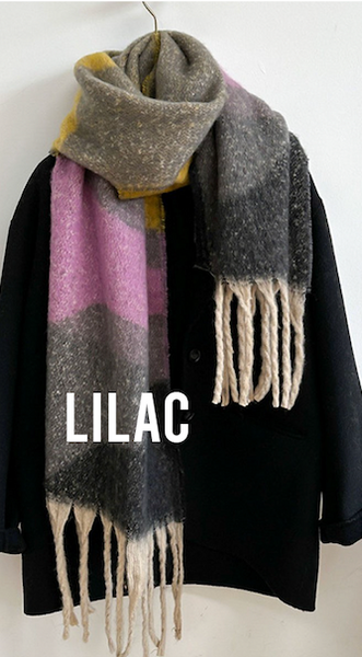 Super Oversized Soft Chunky Tassled Oblong Scarf