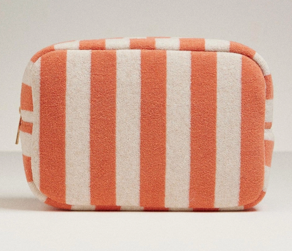 Customized Striped Cabana Striped Terry Cosmetic Travel Bag