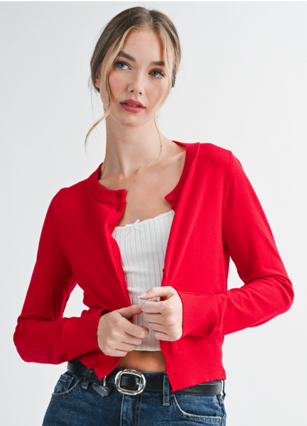 Personalized Soft Button Up Cardigan