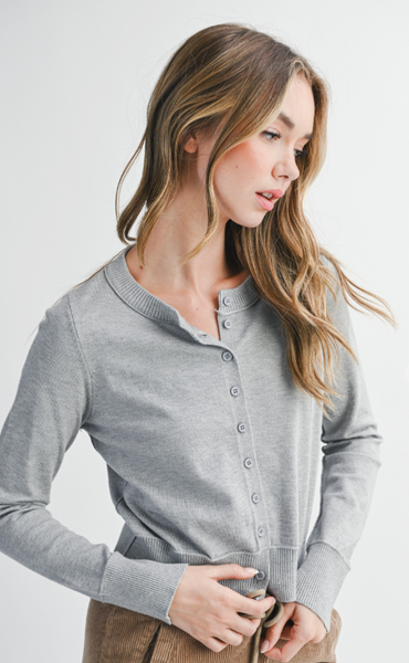 Personalized Soft Button Up Cardigan