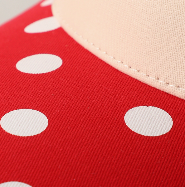 Personalized Two Tone Polka Dot Brim Hat