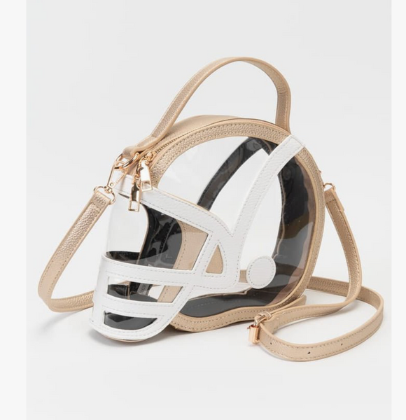 Clear Stadium Football Helmet Crossbody Bag