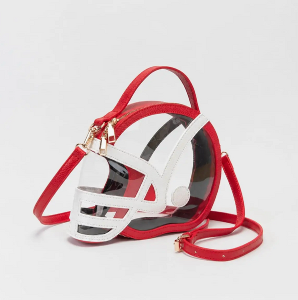 Clear Stadium Football Helmet Crossbody Bag