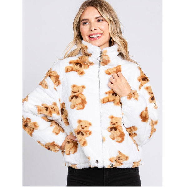 Teddy Bear Sherpa Jacket - Main Image