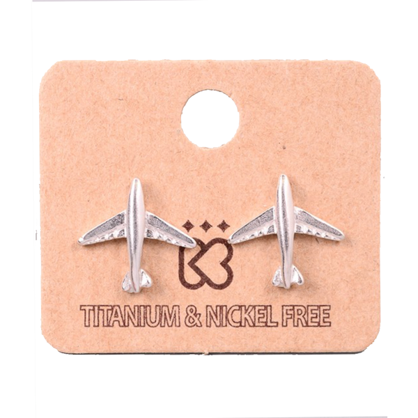 Airplane Stud Earrings