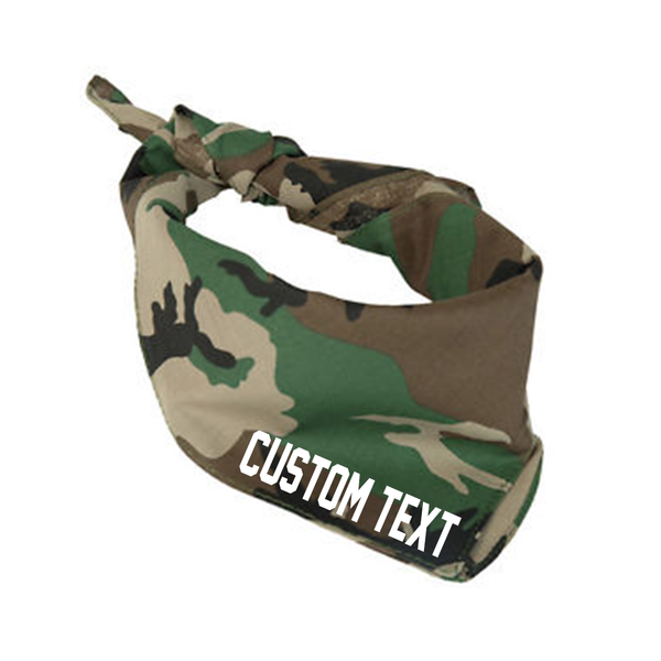 Camo Bandana Neck Tie Scarf
