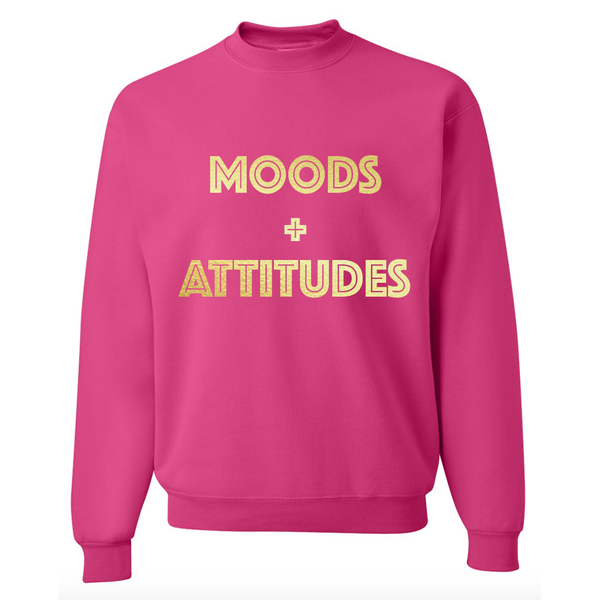 Moods + Attitudes Pink Pullover Sweatshirt