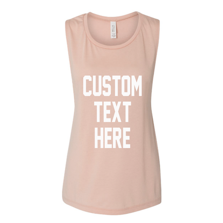 Custom Text Tie Front Crop Top T-shirt