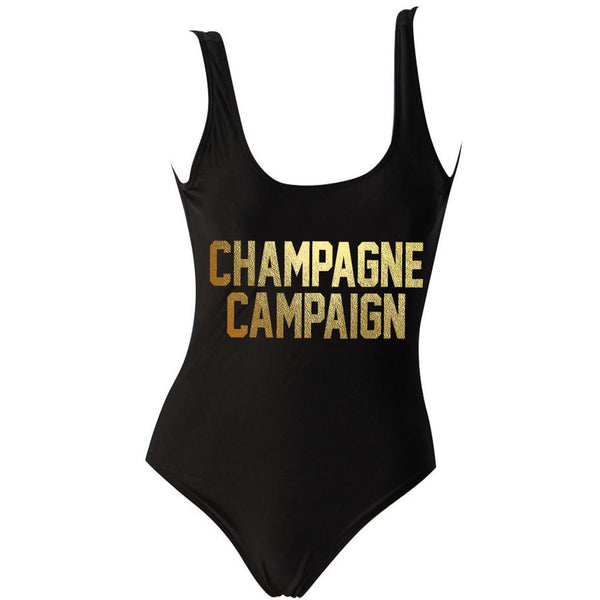 Champagne top campaign swimsuit