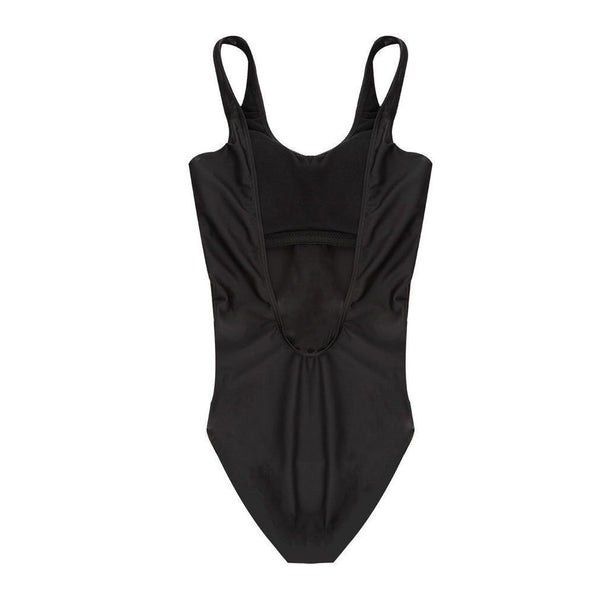 Champagne Campaign Black One Piece Swimsuit