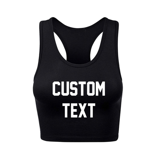 Custom Racerback Crop Top