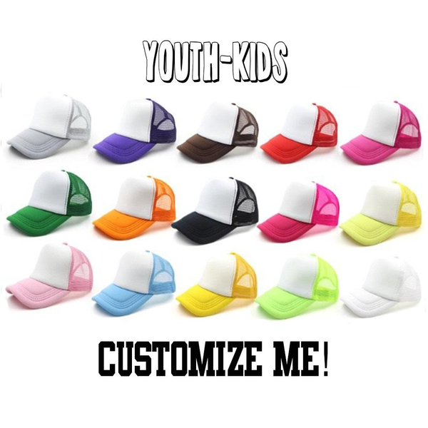 Personalized Youth Kids Trucker Hat – ADashOfChic