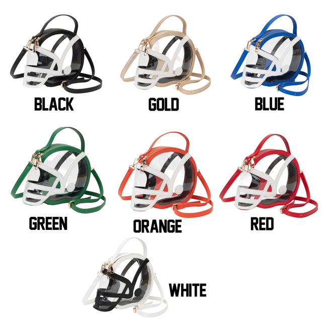 Clear Stadium Football Helmet Crossbody Bag