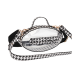 Houndstooth Clear Crossbody Bag | Football Game Day Stadium Purse