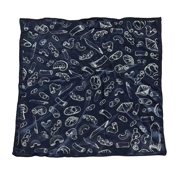 Pasta Pasta Satin Square Scarf Bandana