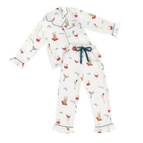 Christmas Cocktail Satin Pajamas