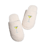 Martini Patch Sherpa Slippers