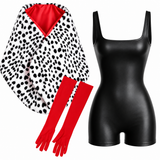 Women’s Dalmatian Villain Costume Set