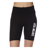 Custom Black Biker Shorts