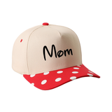 Personalized Two Tone Polka Dot Brim Hat
