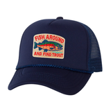 Fish Around and Find Trout Navy Hat