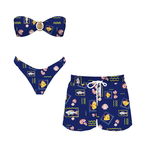 His and Hers Seaside Soiree Matching Swimsuits