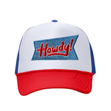Howdy! Embroidered Patch Trucker Hat