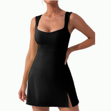 Pickleball Tennis Black Sleek Dress