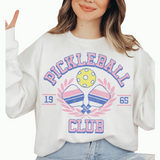 Pickleball Club White Oversized Sweatshirt