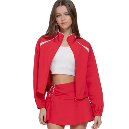 Festive Wreath Print Bow Satin Pajama Set