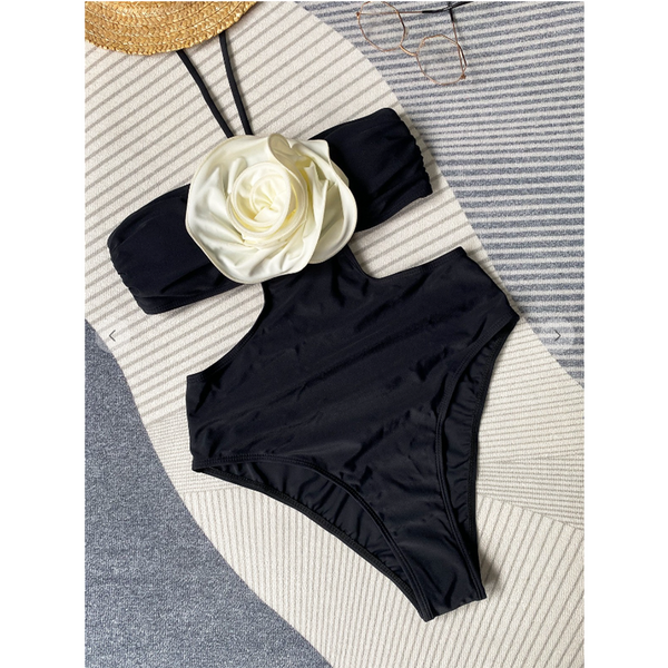Large Rose One Piece Swimsuit