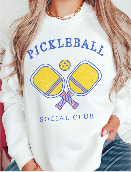 Pickleball Social Club Oversized Sweatshirt