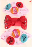 Christmas Beaded Bow Headbands