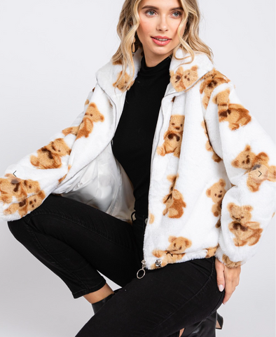 Teddy Bear Sherpa Jacket – ADashOfChic