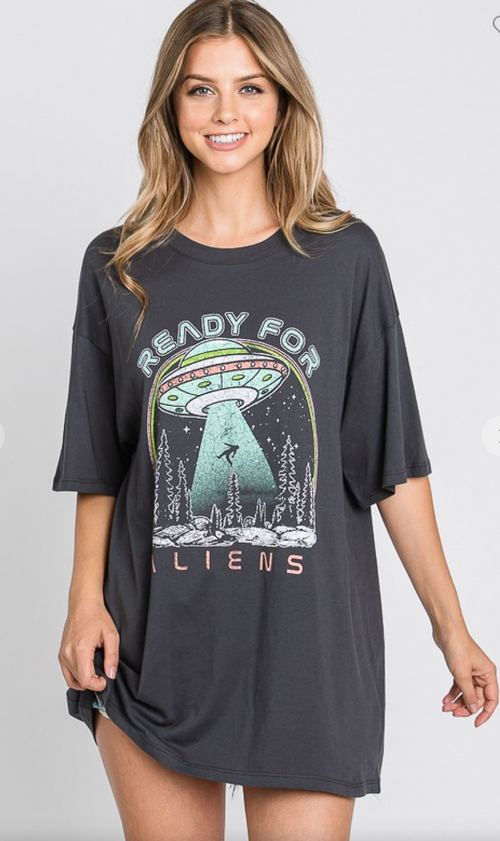 Ready for Aliens Oversized Shirt