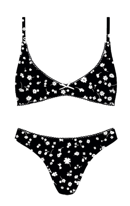 Bubble Gingham Underwire Bikini Set