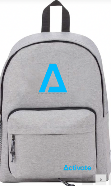 Activate Backpack with Embroidery