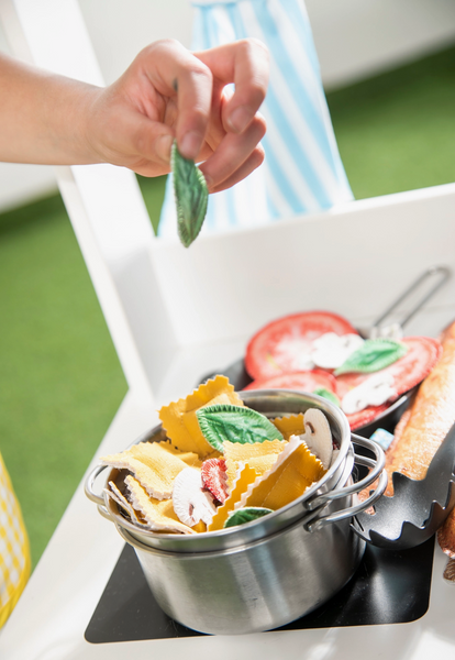 Fabric Pasta Set Play Food